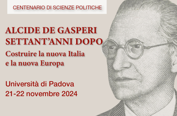 Collegamento a Convegno | Alcide De Gasperi settant’anni dopo. Costruire la nuova Italia e la nuova Europa